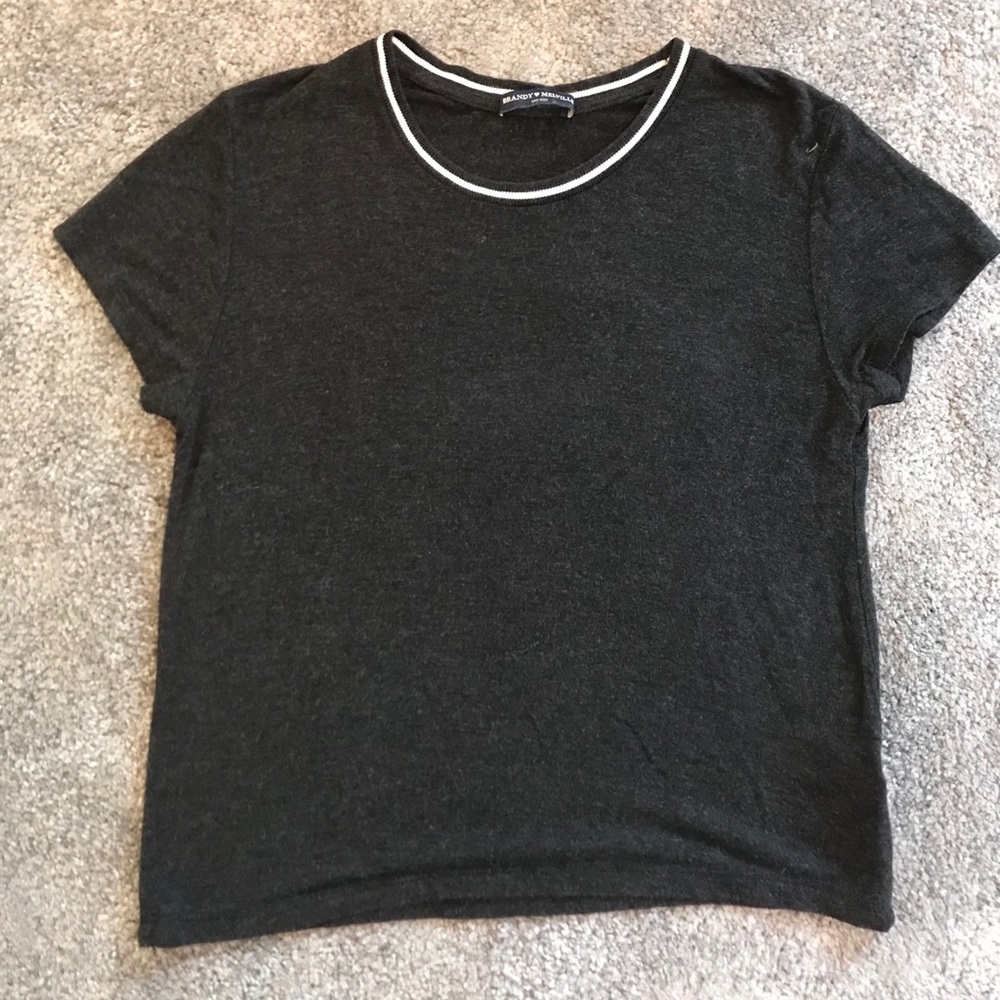 Simple gray brandy t shirt